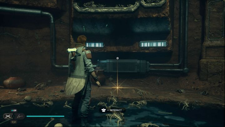 The Jedha scroll is in the same room as the previous secret - Jedi Survivor: Buried Refuge on Jedha - list of secrets - Jedha - Star Wars Jedi Survivor guide