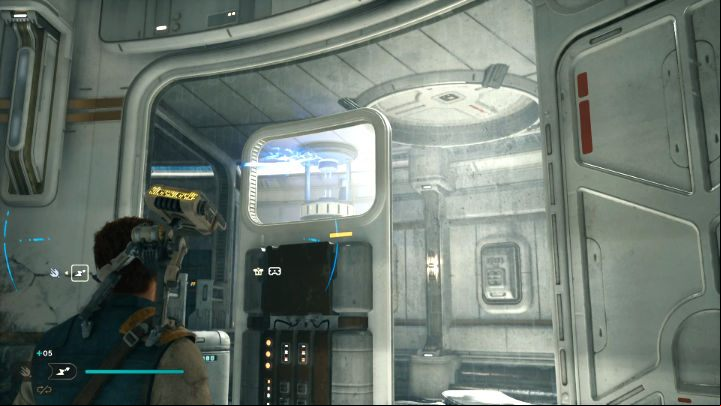 Enter the oval room through a gap in the wall - Star Wars Jedi Survivor: Confront Dagan at the Koboh Observatory - Walkthorugh - Star Wars Jedi Survivor guide