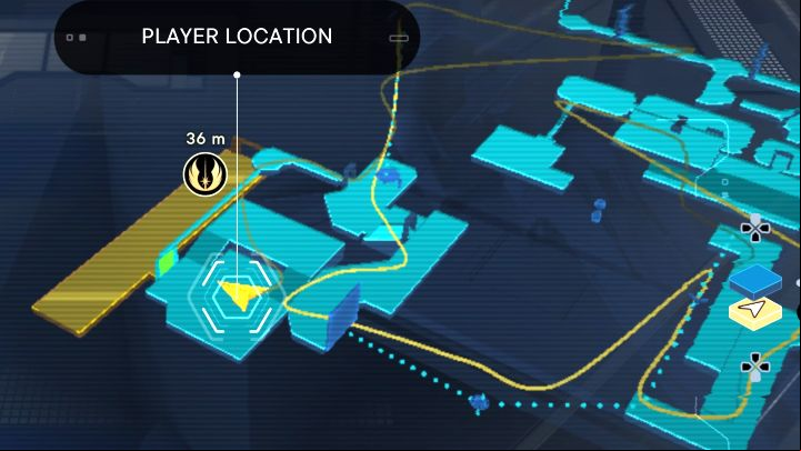 The server to be scanned is in the room where the group of opponents was - Jedi Survivor: Hangar Bay on Nova Garon - list of secrets - Nova Garon - Star Wars Jedi Survivor guide