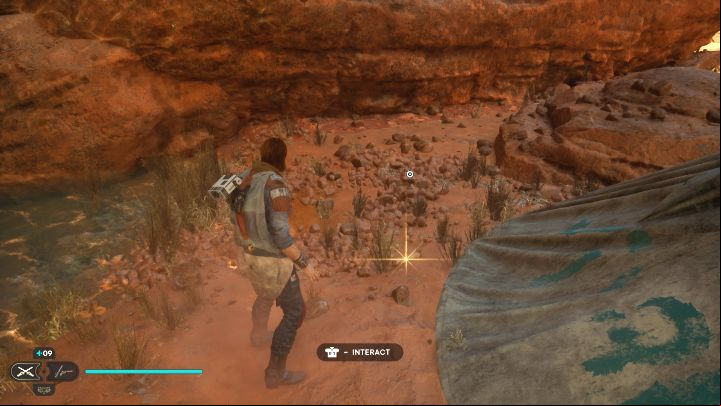 A Jedha Scroll is also at the tent - Jedi Survivor: Divine Oasis on Jedha - list of secrets - Jedha - Star Wars Jedi Survivor guide