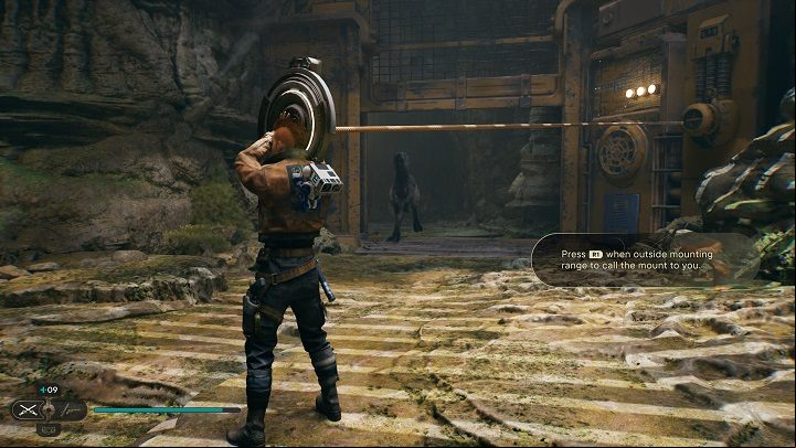 Now you have to go to the other side, grab the key and lift the gate, then summon Nekko to you - Jedi Survivor: Moldy Depths - list of secrets - Koboh - Star Wars Jedi Survivor guide