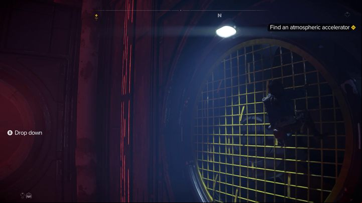 You can climb on the yellow grid windmills - Star Wars Outlaws: The Mechanic - walkthrough - Toshara - Star Wars Outlaws Guide