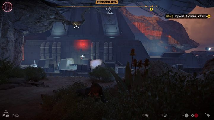 The base is heavily guarded by numerous patrols - Star Wars Outlaws: The Wreck - walkthrough - Toshara - Star Wars Outlaws Guide