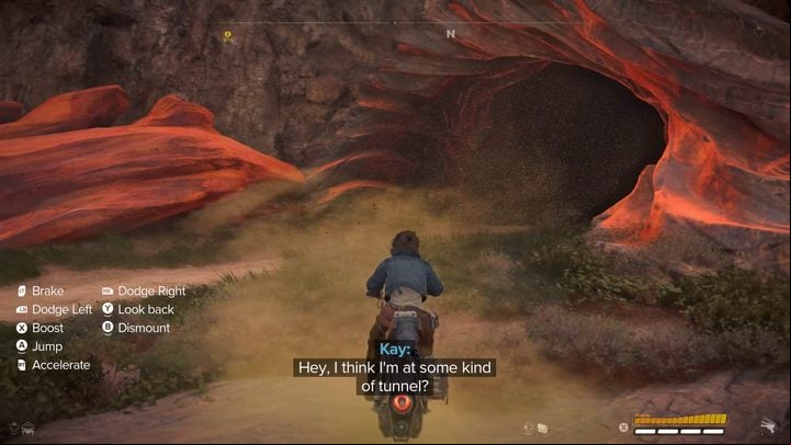 To get through the last section of the road there (a tunnel with strong winds) use the boost your speeder's been equipped with - Star Wars Outlaws: The Wreck - walkthrough - Toshara - Star Wars Outlaws Guide