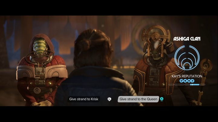 At the end of the task you will be faced with a choice - Star Wars Outlaws: Who should control the Ashiga Clan? - Important Choices - Star Wars Outlaws Guide