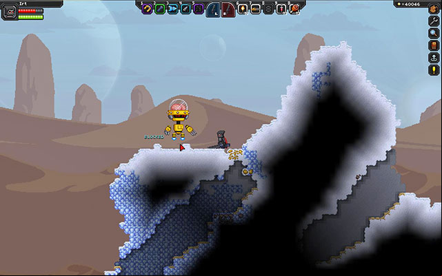 Is the damaged robot blocking off an attack? - Bosses - Planetary Guide - Starbound - Beta - Game Guide and Walkthrough