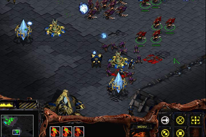 A large group of the zerg will quickly deal with protoss Turrets. - Mission 2 - Egression | Zerg | Campaign Walkthrough - Zerg - StarCraft: Remastered Game Guide