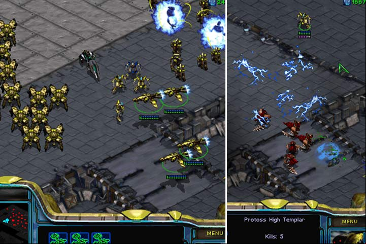 A group of Zealots, Dragoons and Scouts should manage against the groups of Hydralisks and Zerglings. Use the special skills of the Templars to weaken enemy units along the route to the marker. - Mission 4 - The Hunt for Tassadar | Protoss | Campaign Walkthrough - Protoss - StarCraft: Remastered Game Guide