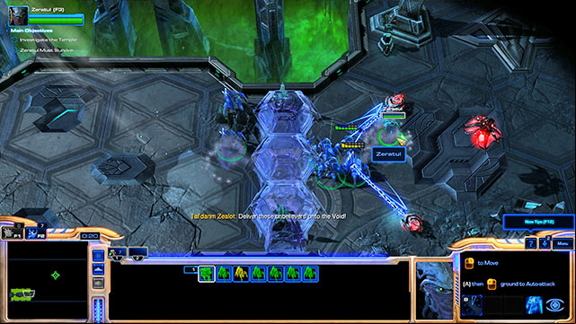 You start with Zeratul and six stalkers - Mission 3 - Evil Awoken - Campaign - Whispers of Oblivion - StarCraft II: Legacy of the Void - Game Guide and Walkthrough