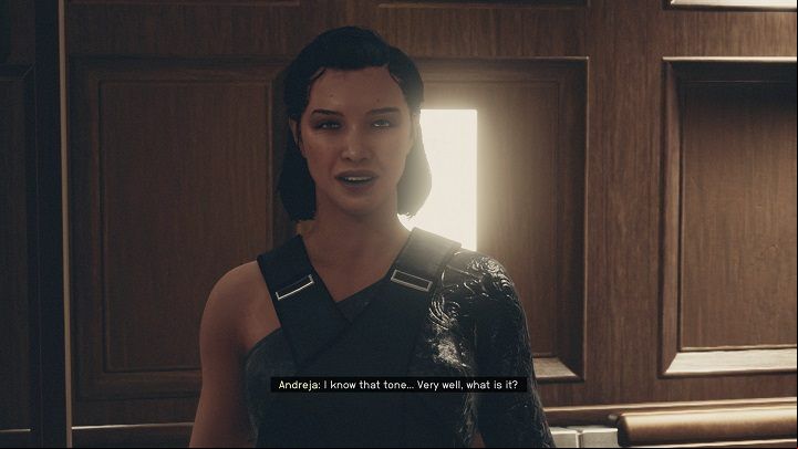 Andreja will want to meet with you on Shoza II in the Shoza system - Starfield: Andreja - romance - Romance - Starfield Guide