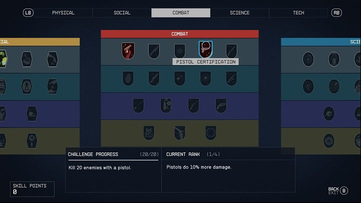 5 - Starfield: Which skills to choose at the beginning of the game? - Character development and team - Starfield Guide