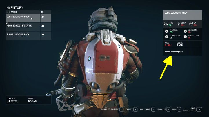 2 - Starfield: How to unlock boost pack and how to fly? - Equipment - Starfield Guide