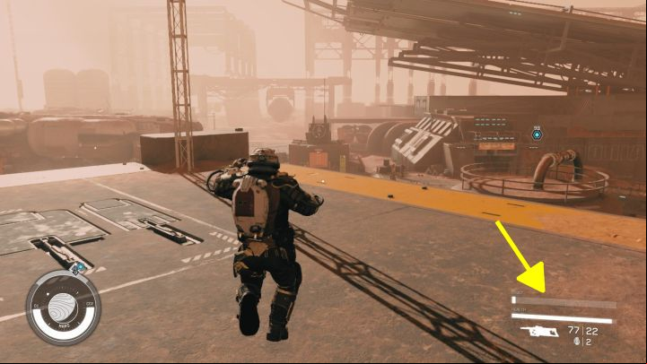 Activate the boost pack by pressing and holding the jump key (SPACE on the keyboard) - Starfield: How to unlock boost pack and how to fly? - Equipment - Starfield Guide