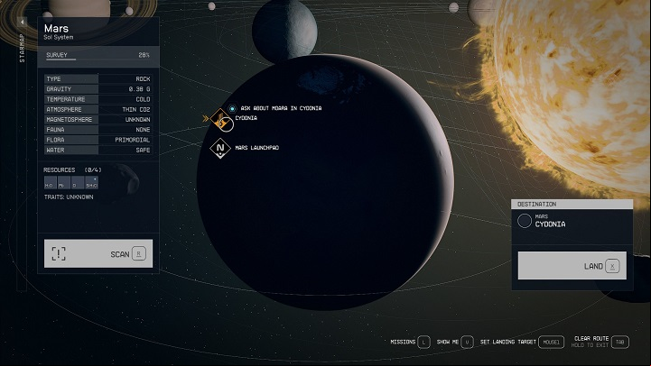 Landing on a planet in Starfield is simple and works more like a fast travel. - How to land on planets in Starfield? - Basics - Starfield Guide