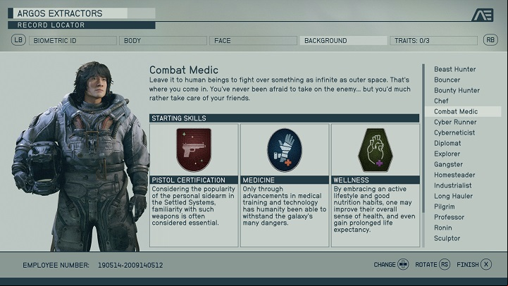 You have to choose your character's background in the character creator - Starfield: Best start - Basics - Starfield Guide