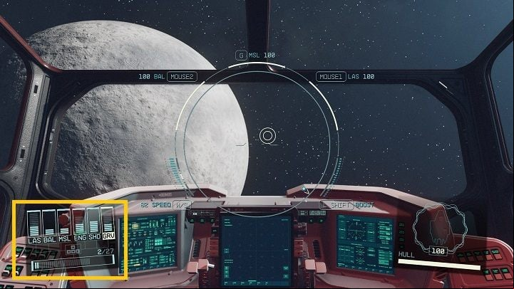The specific systems of the ship play a crucial role during space battles - Starfield: Space combat - Basics - Starfield Guide