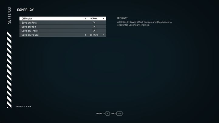 To change the difficulty level, you must first go to Settings, and then select the Gameplay tab - Starfield: Difficulty levels - Basics - Starfield Guide