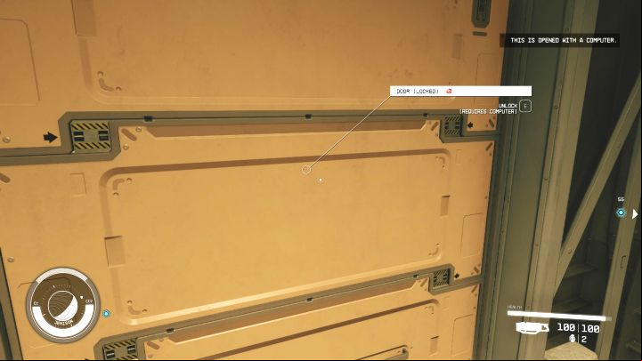 A similar message ing a computer can also appear in other locations - not just when interacting with Doors, but also, for example, with locked doors - Starfield: How to open Door in the Well? - Quests and campaign - Starfield Guide