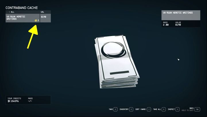 Stolen equipment has a red icon - it is not considered contraband, although it will also be confiscated if you are arrested - Starfield: Where to sell contraband? - Equipment - Starfield Guide
