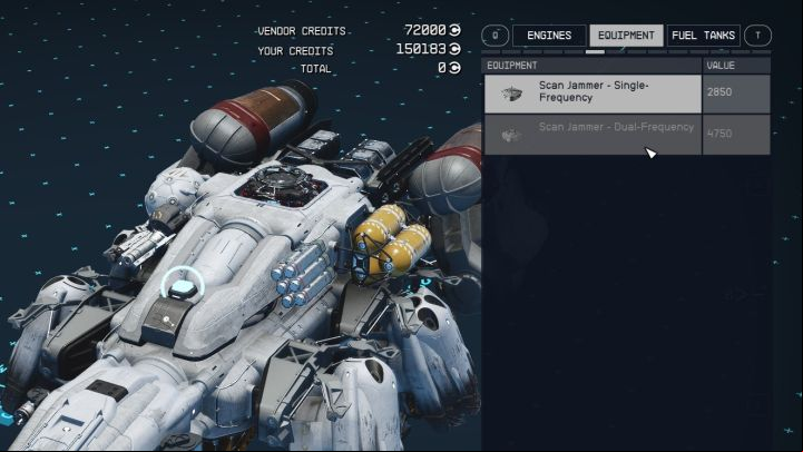 Press the key to add new components (G on the keyboard) - Starfield: How to hide contraband on a spaceship from the scanner? - Ship - Starfield Guide