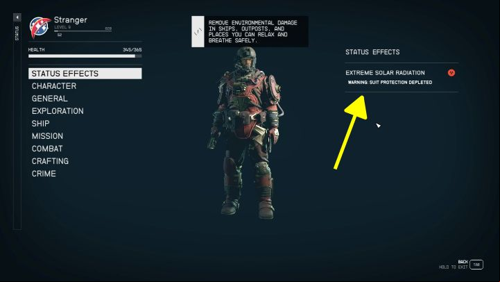 3 - Starfield: How to remove negative effects of radiation? - Character development and team - Starfield Guide
