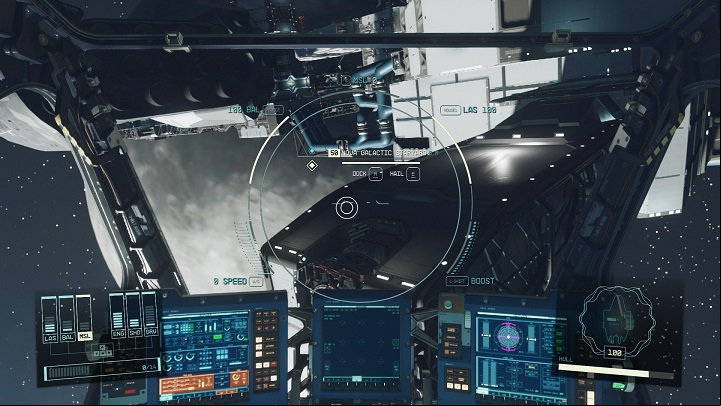 Docking ships is a simple task, but it can be a hassle if the speed of your vehicle is too high - Starfield: Docking to spaceships and space stations - Basics - Starfield Guide
