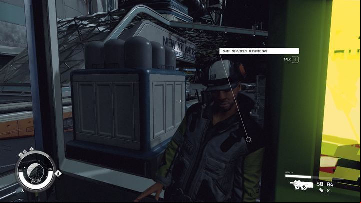 You can find a Ship Services Technician right next to your docking space - Starfield: Merchants and shops - New Atlantis - Stores and services - Starfield Guide
