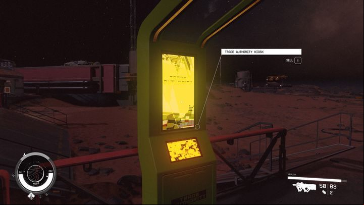 Same as in New Atlantis, Trade Authority Kiosk can be found near the Technician - Starfield: Merchants and shops - Cydonia - Stores and services - Starfield Guide