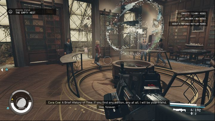 After everything, you need to return to The Lodge in New Atlantis, place the artifact on the table and talk to Sam - Starfield: The Empty Nest - walkthrough - Main missions - Starfield Guide