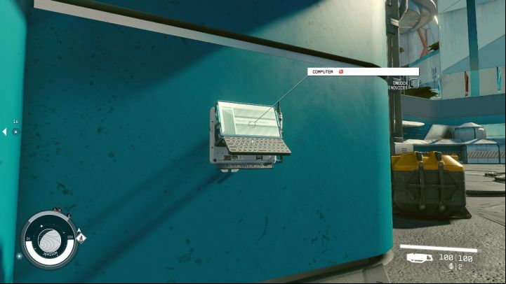 The secured warehouse is located near the landing site - Starfield: Distilling Confidence - walkthrough - Miscellaneous - New Atlantis - Starfield Guide
