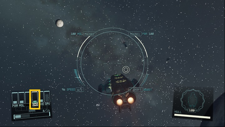 Shields (SHD) determine how much punishment your ship can take before going up in flames - Starfield: How to redirect power to the different systems of the ship? - Ship - Starfield Guide