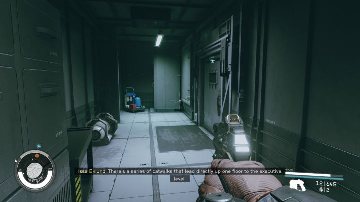If you have Sneak developed, make use of the detection meter - Starfield: All That Money Can Buy - walkthrough - Main missions - Starfield Guide