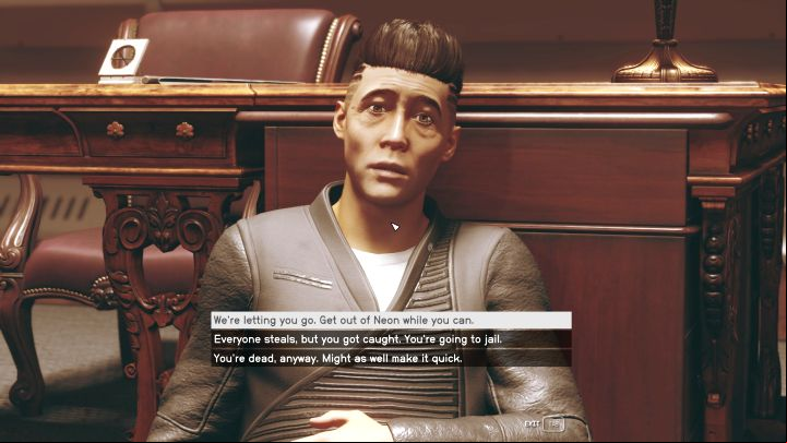 If you've chosen the peaceful option, you need to decide about the fate of the captured Musgrove - Starfield: All That Money Can Buy - walkthrough - Main missions - Starfield Guide