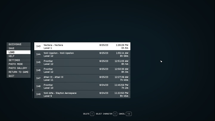 When entering the main menu in Starfield, the first three options you'll see are for saving and loading your game - Starfield: Where are the missing saves? - Quests and campaign - Starfield Guide