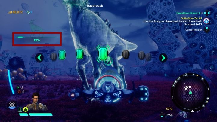 A species can be fully identified when you the indicator reaches 100% - Scanning and collecting samples in Starlink Battle for Atlas - Mechanics and basics - Starlink Battle for Atlas Guide
