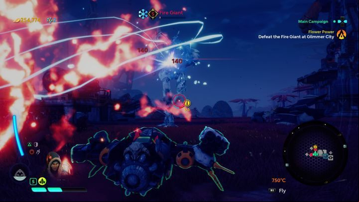 Fire Giant affected by the cold. - How to defeat the Fire Giant in Starlink Battle for Atlas? - FAQ - Starlink Battle for Atlas Guide