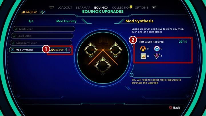 The upgrades have been divided into categories, where there is a group with similar properties and affecting specific aspects of your gameplay - Equinox Upgrades in Starlink Battle for Atlas - Mechanics and basics - Starlink Battle for Atlas Guide