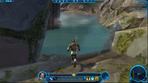 Eventually, youll find the three students - (L02) Early Lessons - Tython - Star Wars: The Old Republic Game Guide