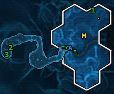 For discovering this location you will receive 260 XP - (10) Upper Kaleth - Places - Star Wars: The Old Republic Game Guide