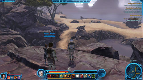 Keep following the path shown by the green arrows all the time - Galactic History 13 (+2 Presence) - Datacrons - Star Wars: The Old Republic Game Guide