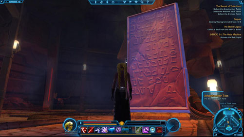 Retrieve the Machine Vault Tablet - (L07) The Secret of Tulak Hord - Sith Inquisitor - Star Wars: The Old Republic Game Guide