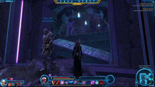 Return to Overseer Harkun - (L11) A Map for the Future - Sith Inquisitor - Star Wars: The Old Republic Game Guide