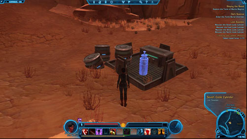 Recover the East Code Cylinder - (L07) Lost Supplies - Korriban - Star Wars: The Old Republic Game Guide