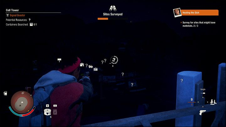 Climb a vantage point and scan which buildings are in your vicinity and what you can find - do this every time before you start exploring in State of Decay 2 - Discovering locations | State of Decay 2 - Basic tips | State of Decay 2 - State of Decay 2 Game Guide