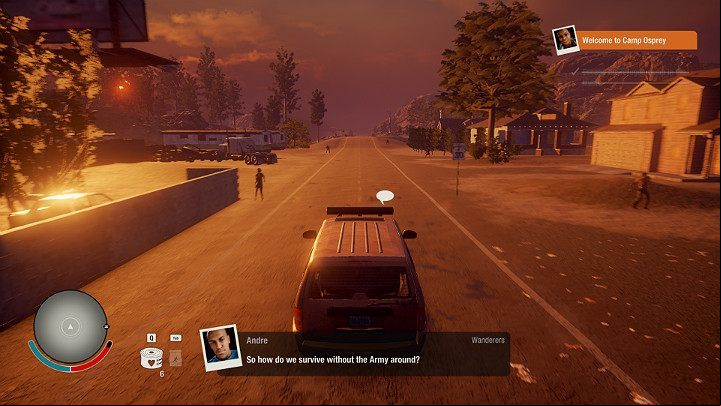 A soldier who previously saved your life will give you a choice of 3 locations where you can search for the appropriate base: the Plateau, the Foothills and the Valley - Welcome to Camp Osprey | Walkthrough of initial missions | State of Decay 2 - Walkthrough of initial missions - State of Decay 2 Game Guide