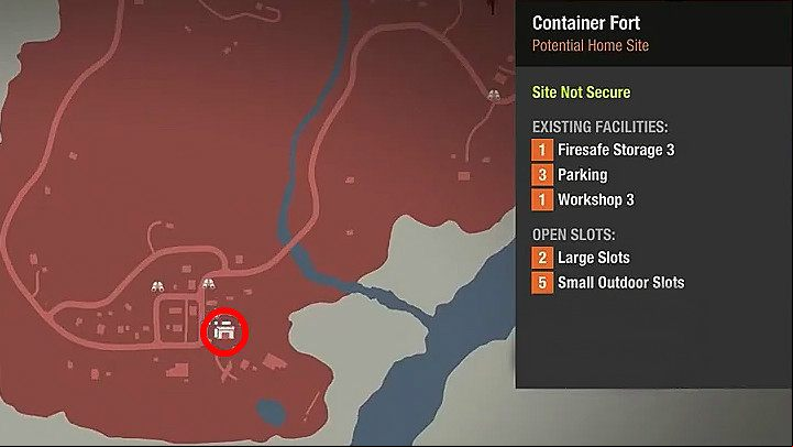 Probably the best place for a base at Cascade Hills is Container Fort - Cascade Hills | Bases | State of Decay 2 - State of Decay 2 bases - State of Decay 2 Game Guide