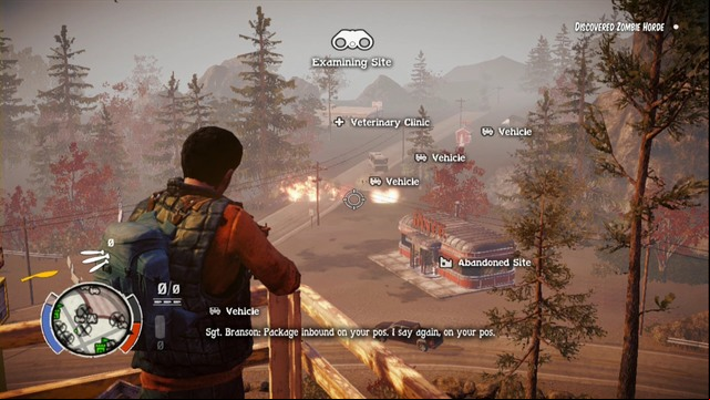 After targeting two hordes of zombies army will bomb them and youll finish the mission - Army (main missions) - Walkthrough - State of Decay - Game Guide and Walkthrough