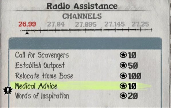 As a reward, you can Hanson on the radio to remove the maximum live limit (Medical Advice) - Other Tasks - Walkthrough - State of Decay - Game Guide and Walkthrough