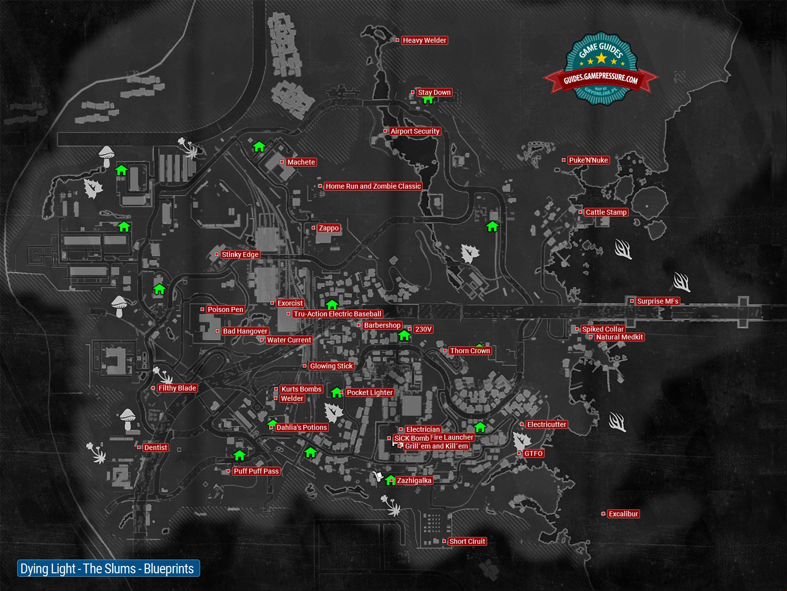 Dying Light - The Slums - Blueprints Dying Light - The Slums - Blueprints