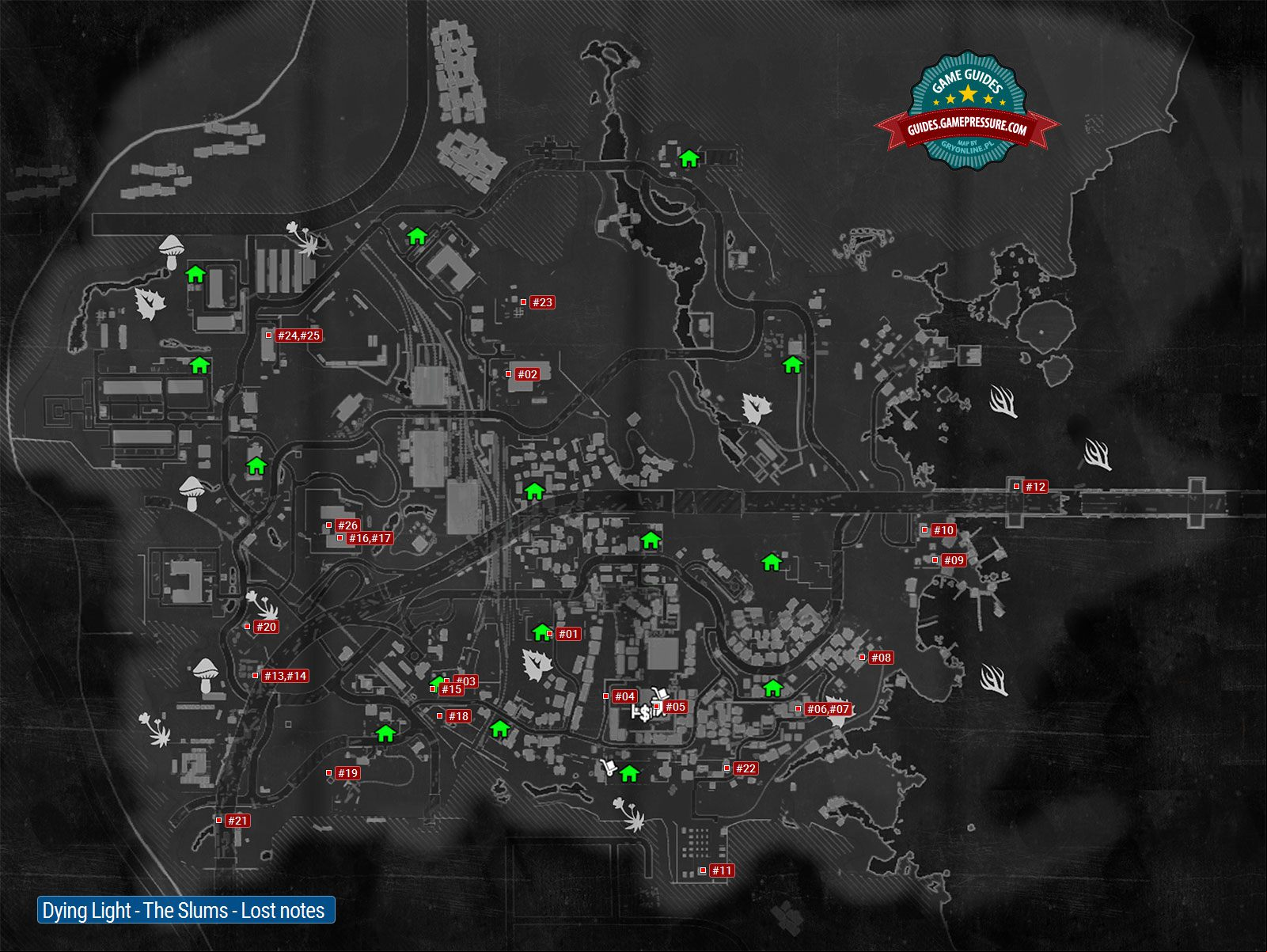 Dying Light - The Slums - Lost notes Dying Light - The Slums - Lost notes